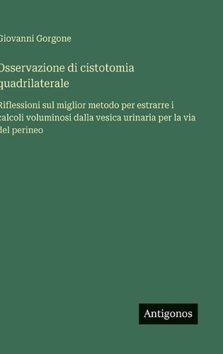 Osservazione cistotomia - osservazione,